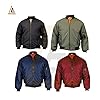 LE11 Men’s Army Pilot Biker Bomber Jacket – Military Security Doorman Flight Outdoor Casual Warm Thickened Winter Vintage Cargo Pockets Long Sleeve Zip-Up Pocket Harrington Coat (Navy, 3XL) #5