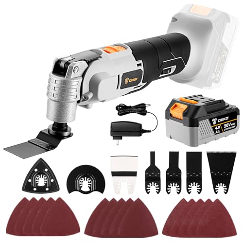 DEKOPRO 20V Cordless Oscillating Tool Kit