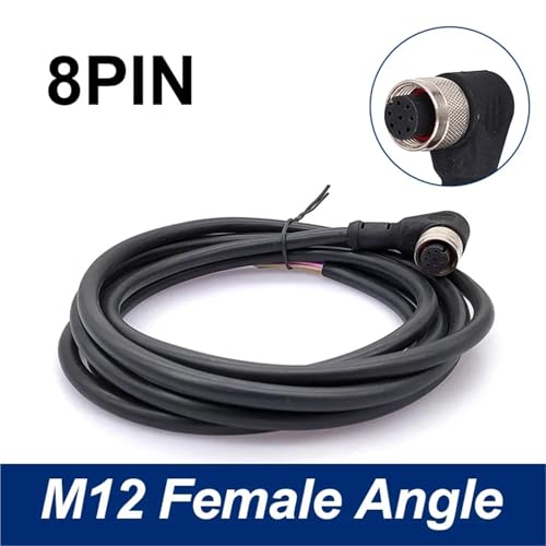 Cable conector M12 de 8 pines y 2m para optimizar espacio en tableros de control 2