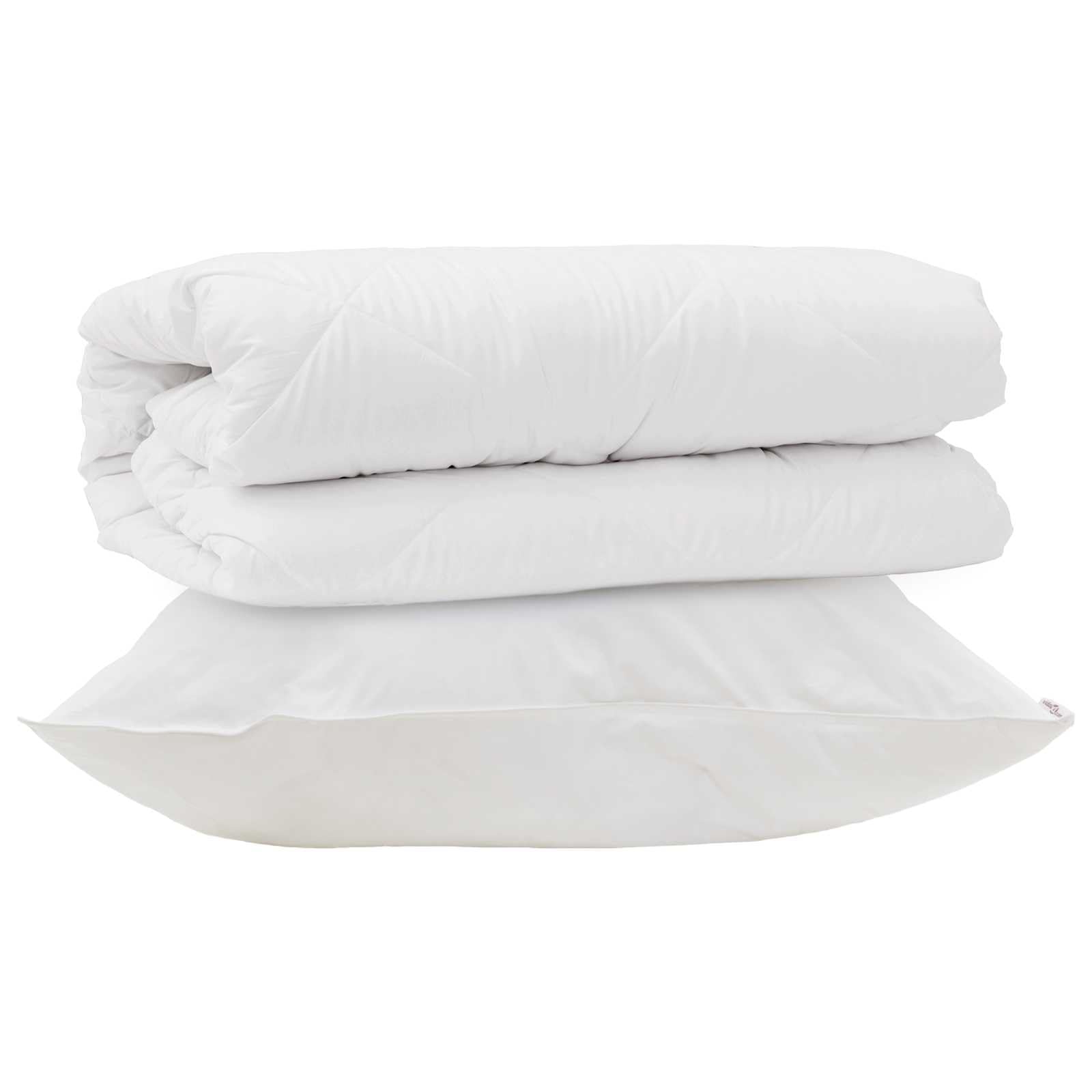 Generico Set di Piumoni con Cuscino 2 PCS Bianco Microfibra,Biancheria,Lenzuola e Coperte,Trapunte e piumini-3376809