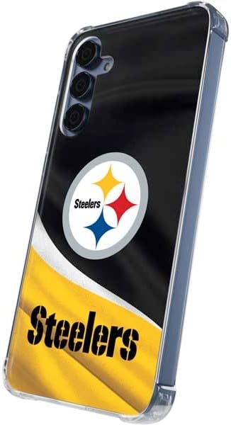 Skinit Clear Phone Case Compatible with Galaxy S24 - Officially Licensed NFL Pittsburgh Steelers Design