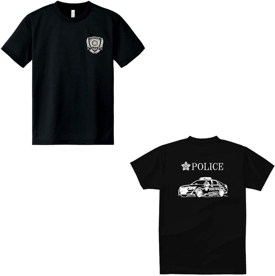 Amazon | 警察Tシャツ 警察グッズ POLICEパトカーアニメーション