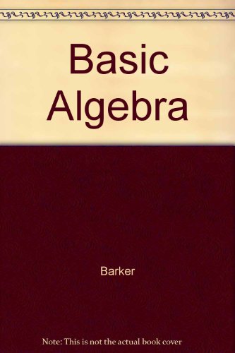 Basic Algebra 0030521793 Book Cover