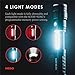 500 Lumen COB LED Work-Light and Flashlight, Red Light Mode and Red Flashing Light Mode, 4x Adjustable Zoom, Magnetic Base, No Need to Buy Batteries SLYDE KING is Rechargeable - NEBO 6726 Slyde King