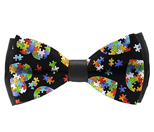 Inwanzi Classic Adjustable Bow Tie For Men & Boys, Pre-Tied Party Bowtie (Colorful Autism Awareness) #TOP3
