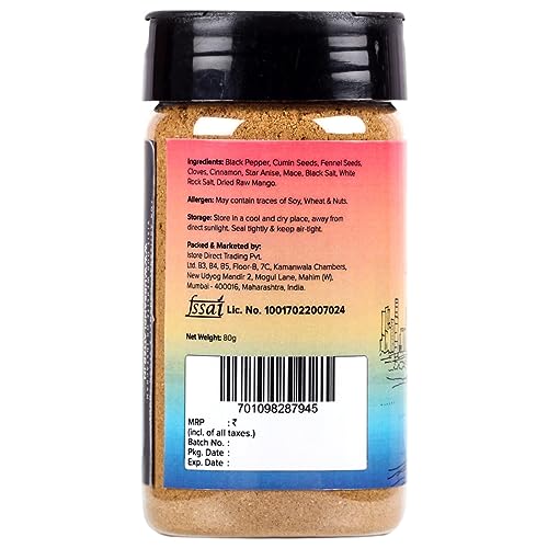 Urban Platter Bombay Sandwich Masala, 80G (Chatpata Masala for Bombay Style Sandwich, Sprinkle of Bread Butter, Vegetables and Grilled Sandwich), Powder, 0.11 Kg