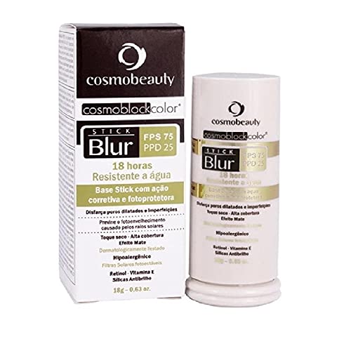 Stick Blur Fps75 Base Em Bastão 18 Horas Cosmobeauty Cores Tipo de pele:Bege