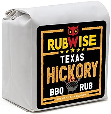 RubWise Texas Style Hickory BBQ Rub, No MSG Seasoning, 1 lb