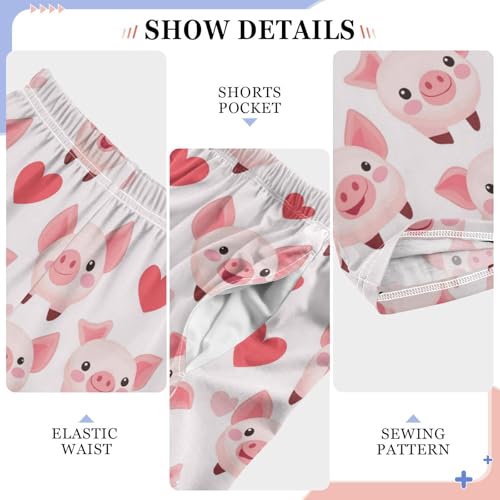 Pajama Bottoms, Pajamas Pant Cute Pigs Lounge Wear Casual Cartoon Sleep Long Pants Soft Pjs Sleepwear4