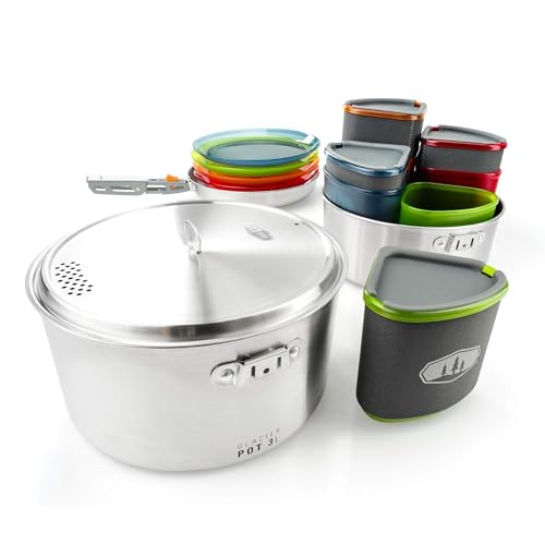 GSI Outdoors Glacier Stainless Camper 4 Person Set