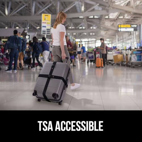 GORILLA GRIP Heavy Duty Adjustable Luggage Straps for Suitcases, Easy to Identify Travel Belt Connector Holds Suitcase Together, Extends Life of Bag, Strap Connects Two Bags, Accessories - Image 10