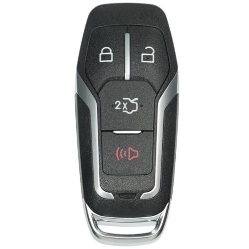 SUPALAND 4Buttons Key Fob Replacement Fits for Ford Edge Fusion 2015-2016 Explorer 2016-2017 Mustang 2015-2017 Smart Proximity Keyless Entry Remote Control M3N-A2C31243800 164-R8109 315 MHz