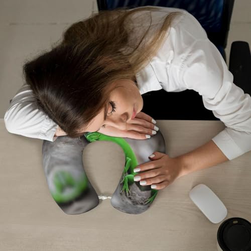 Almohada de viaje espuma viscoelástica 25 cm x 30 cm miniatura 7