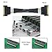 xiwai Slimline MCIO 8i 74Pin Male to MCIO PCIE 5.0 4.0 74Pin Male Extender Cord, PCI-E 5.0 Mini Cool Edge IO MCIO Cable 50cm