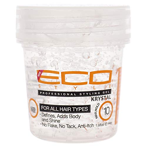 Eco Style Ecoco Hair Gel Krystal - Strong Hold - Ideal For Any Hair Type And Color - Adds Body And Shine To All Styles - Weightless - Moisturizes And Help Maintain Healthy Hair - Non-Flaking - 1.6 Oz #TOP23