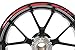 Produktbild IMPRESSIATA Yamaha MT-125 Motorrad Felgenrandaufkleber SpecialGP Rot Komplettset Aufkleber Sticker