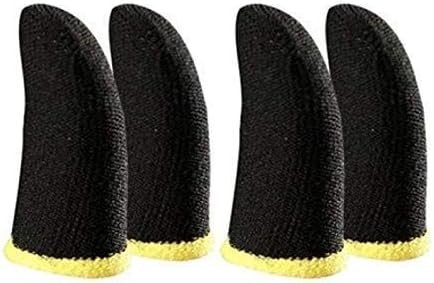 Inefable® Pubg Anti-Slip Thumb Sleeve, Increase Your Gaming Score Slip-Proof Sweat-Proof Professional Touch Screen Thumbs Finger Sleeve for Pubg Mobile Phone Game Gaming Gloves Multi Colour (2 Pair)