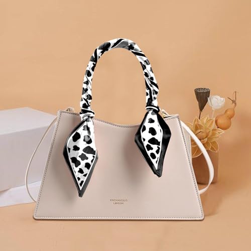 Hair Head Scarf Silk Feeling Long Satin Neck Satin Scarves for Handbag Cute Aesthetic Decoration Women Girls 59 * 6.7”4