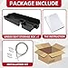 HECASA Under Seat Storage Box Compatible with 2007-2021 Toyota Tundra Double Cab Without Subwoofer Black Indoor Container Huge Capicity