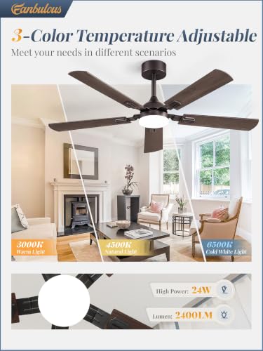 Image of Fanbulous 52 Inch Modern Ceiling Fans with Lights