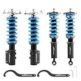 maXpeedingrods Coilover for Mazda RX-7 FC3S 1985-1992, 24 Levels Damper Adjustable Coilovers Suspension Kit Strut, Height Adjustable Shock Absorber Struts, T6 Upgraded Lowering Kits Blue