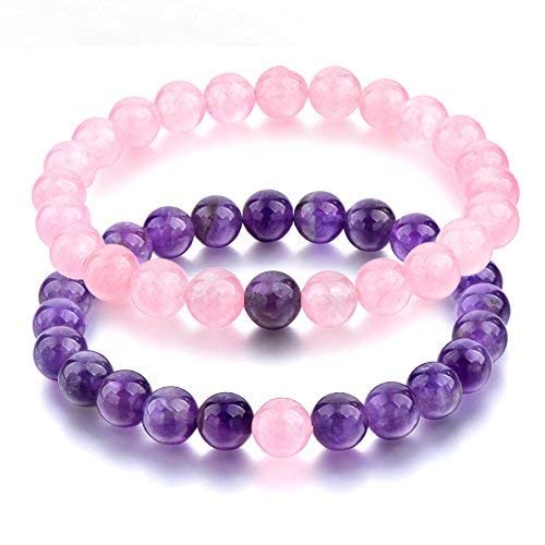 See full amazon price history chart for KriVat 8mm Semi-precious Beaded Bracelets for Men Women Healing Stretch Round Bead Crystal Gemstones Couples,Best Friends,Mom Daughter Bracelets Family Gifts 2 SET KriVat 8mm Semi-precious Beaded Bracelets for Men Women Healing Stretch Round Bead Crystal Gemstones Couples,Best Friends,Mom Daughter Bracelets Family Gifts 2 SET (B0CL58V116) Amazon Price History, Amazon Price Tracker