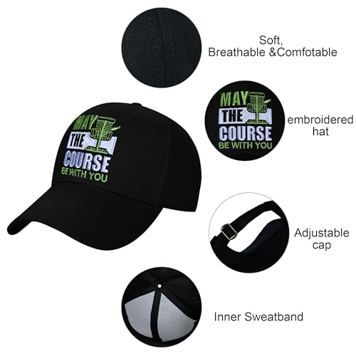 Image of Embroidered Baseball Cap for Women Men Adjustable Baseball Hat Black Baseball Cap Trucker Hat