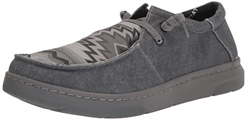Ariat Tenis De Encaje Elástico Hilo Para Mujer, Estampado Azteca Carbón Gris, 42.5 Eu