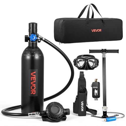 VEVOR Mini-Tauchflasche 1 L, Tragbare Lungenflasche für...