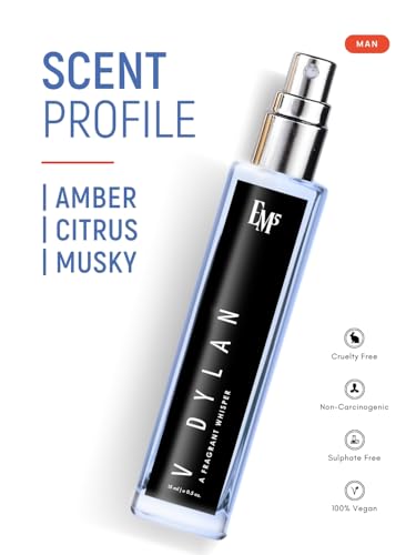Image of EM5 V Dylan Perfume for Men | Aromatic Woody Fresh Fragrance | Eau De Parfum Spray | Luxury Gift for Him | 15 ml