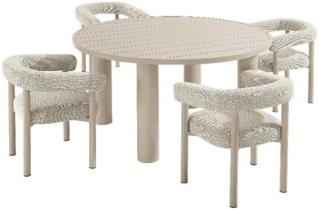 Modway Nautica 5-Piece Outdoor Round Dining Set...