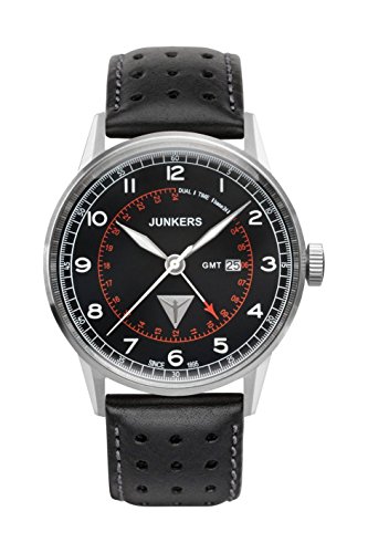 Preisvergleich Produktbild Junkers Herren Analog Quarz Uhr mit Leder Armband 69462