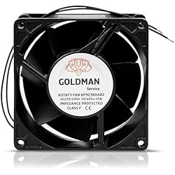 Ventilador fan Axial para Cassette de chimeneas insertable alta temperatura de aspas metálicas universal. (92x92x38mm)