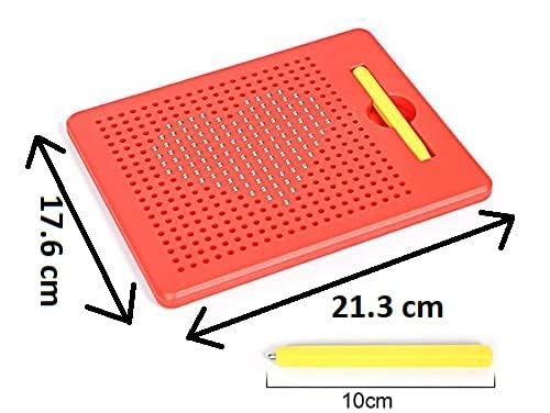 Image of VGRASSP Doodle Writing Magnetic Drawing Board - Erasable MagPad Play Pad for Kids (Drawing Board)(Red)