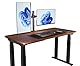 Amazon Basics Monitor-Halterung/Tragarm für 2 Monitore, mit einstellbarer Höhe, Bildschirmneigung und Kabelorganizer, 360-Grad-Drehung,Stahl, Schwarz, 33 bis 76 cm