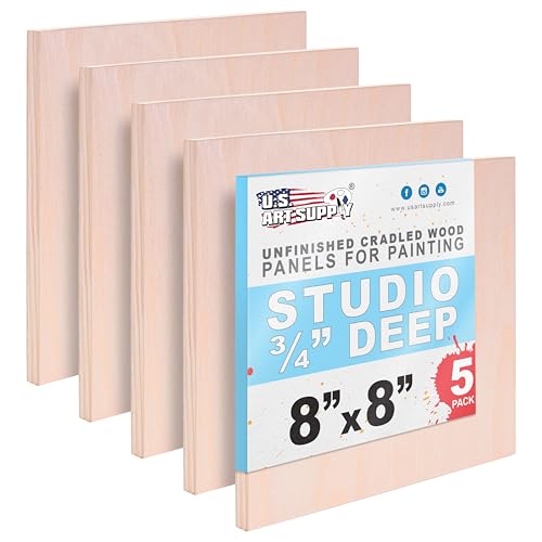 Panneau de bois de bouleau pour atelier d'artiste et décoration murale fait main
