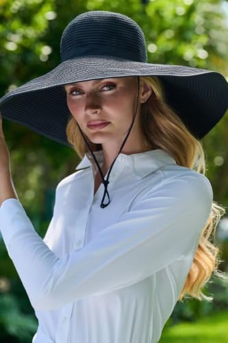 Image of Women's Ultra Wide Sun Hat - UPF 50+ Sun Protection - Shelby