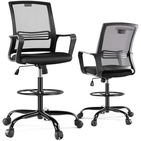 Bar Chairs Drafting Chair Tall Office Chair Adjustable Swivel