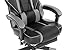 KILLABEE Massage Gaming Chair High Back PU Leather PC Racing Computer Desk Office Swivel Recliner with Retractable Footrest and Adjustable Lumbar Support, Gray/Black