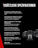 Canon EOS R50 Kamera + RF-S 18–45 mm IS STM Objektiv – Spiegellose Kamera (Digitalkamera mit Autofokus + Motiverkennung: Personen, Augen, Tiere, Fahrzeuge) – Ansicht 9