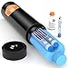 DISONCARE 60 Ora Borsa Frigo Porta Insulina Termico,Borse Termiche Per Medicinali Buono Per Lunghi Viaggi,Acciaio Led Astuccio Insulina Portatile Può contenere 2 penne-Con 2 Bottiglie(Nero)
