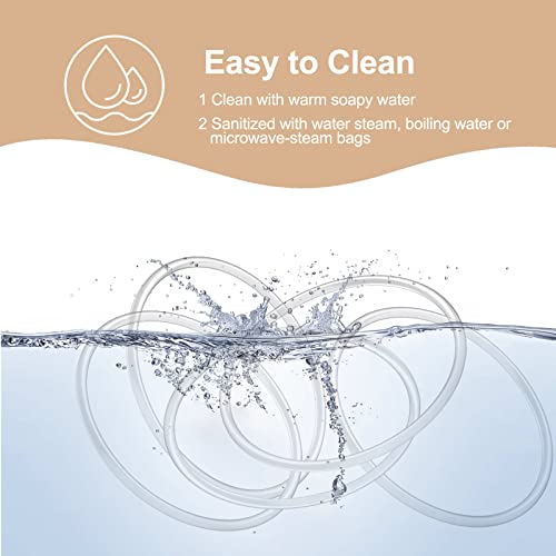 Fisroa Wearable Breast Pump Silicone Rings 5Pcs Compatible With S9/S12 Wearable Breast Pump. Breast Pump Silicone Rings Accessories #TOP2