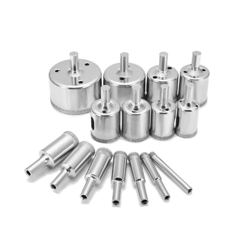 Set 10 brocas diamantadas 8-50 mm para vidrio y cerámica miniatura 3