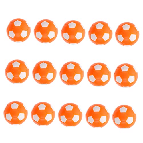 Clispeed 15Pcs Playthings Desk Soccer Tabletop Game Replacement Accessories Football Footballs Top Mini For Gifts Foosball Plastic Table Toys Machine Balls Funny Desktop #TOP16