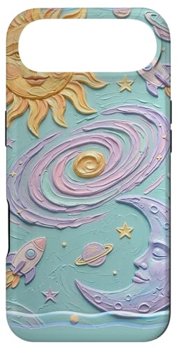 Pastel Celestial Sun and Moon Cosmic Butterfly �X�}�z�P�[�X iPhone Air �p