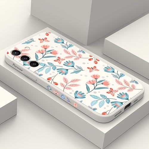 Coque de protection fine Samsung S21 antichoc silicone flexible fleur