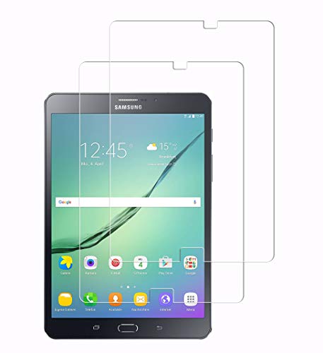 WEOFUN [2 Unidades] Compatible with Cristal Templado Samsung Galaxy Tab S2 8 Zoll [0.33mm,9H, Alta Definicion]