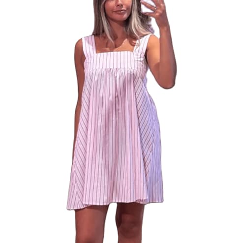 Image of Women Y2K Tie Shoulder Mini Dress Bow Babydoll Ruffle Short Dress Summer Boho Floral Flowy Beach Sundress