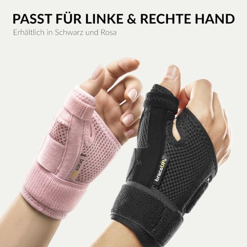 BraceUP Daumenschiene, Stützung, Bandage mit Schienen für Arthritis, Karpaltunnel und Verstauchungen – Ansicht 2
