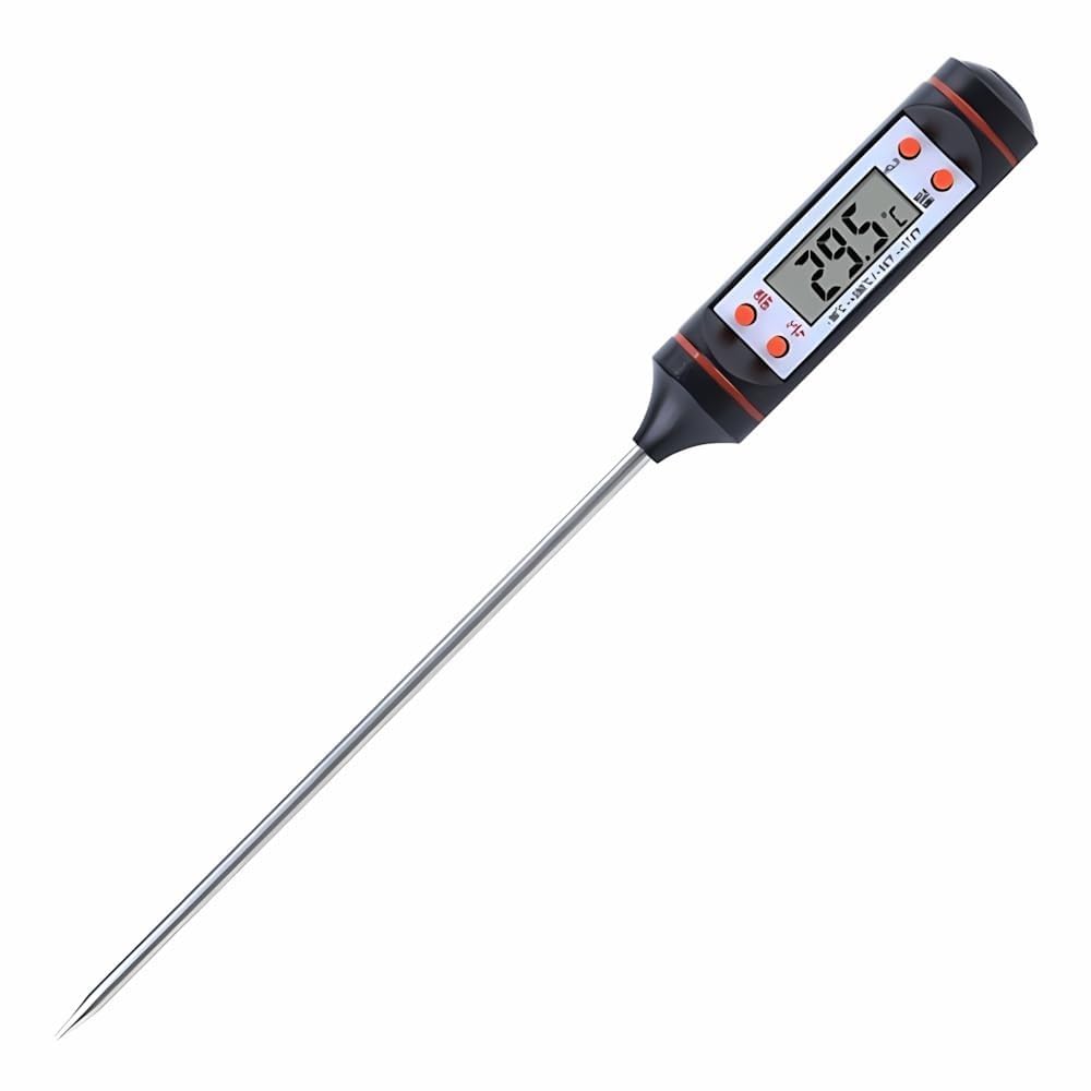 Termômetro Culinário Digital com Display de Fácil Leitura, Inox, Medição Rápida e Precisa